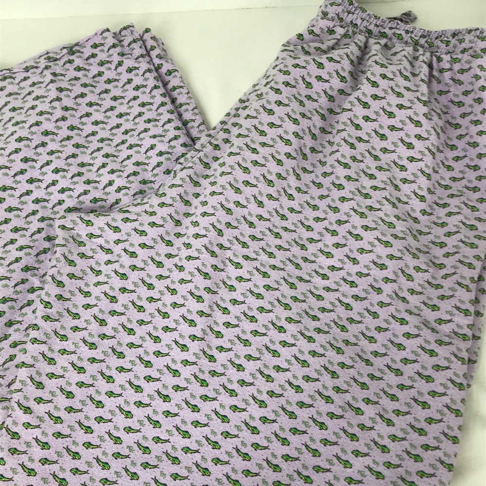 The Southern Outfitters Purple Fish Pajama Pants S View 3